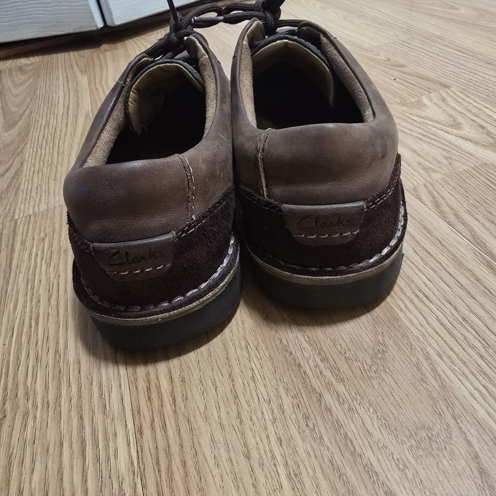 Clarks Men's Smooth Brown Leather Lace-Up Oxford Dress Shoes, Size Us 11M - Picture 5 of 11